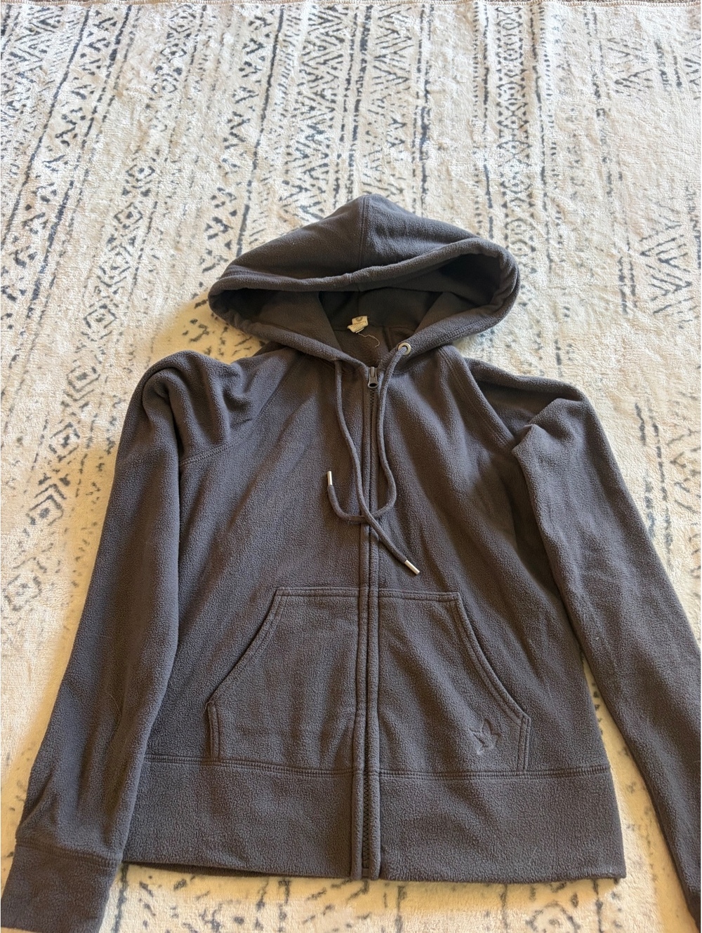 Aerie Fit Gray Full-Zip Hoodie Sweatshirt XS